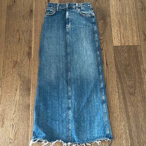 Zara Denim 5 pocket Maxi Skirt